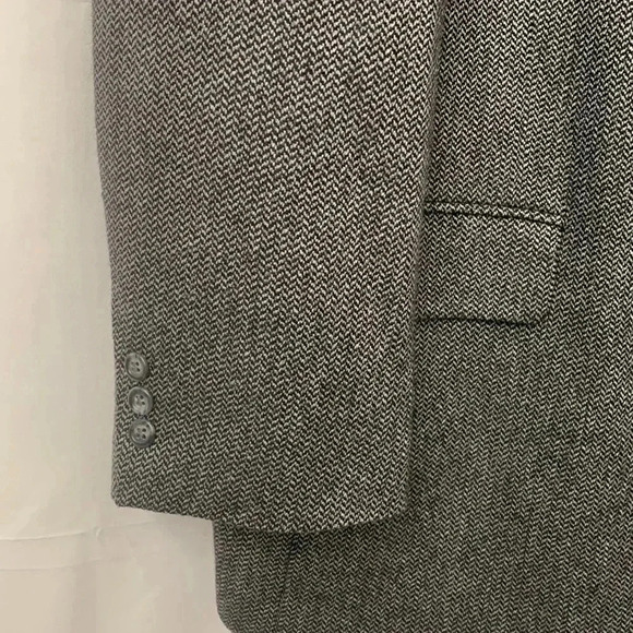 Men’s Stafford Sports Coat Size 50R Black And Gray EUC - Picture 5 of 12